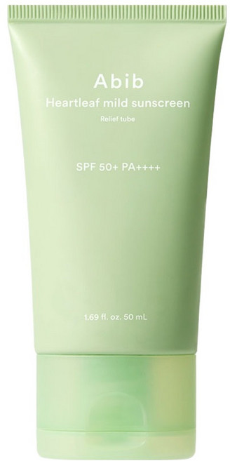 아비브 어성초 마일드 선크림 릴리프 튜브 SPF50+ PA++++, 50ml, 1개