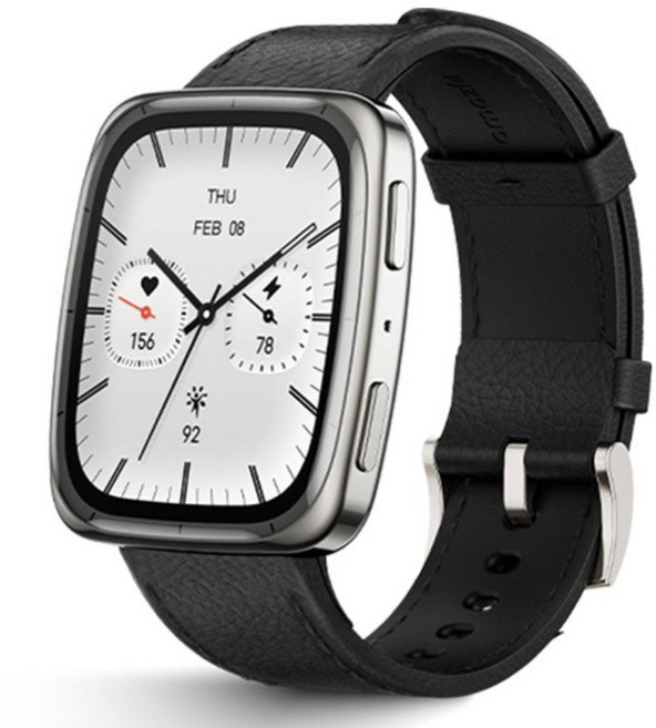 amazfit 華米 Active 2 Square 智慧手錶, 柔霧黑, 1.75吋, GPS