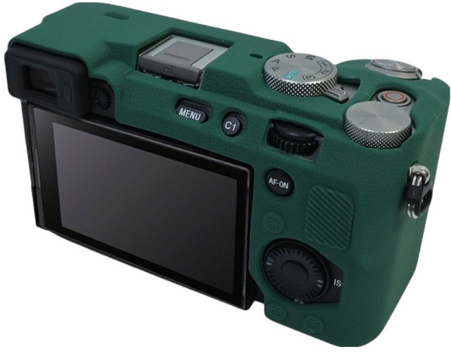 GRAYCO Sony A7C2 全包覆彩色保護殼, 1個, 深綠色