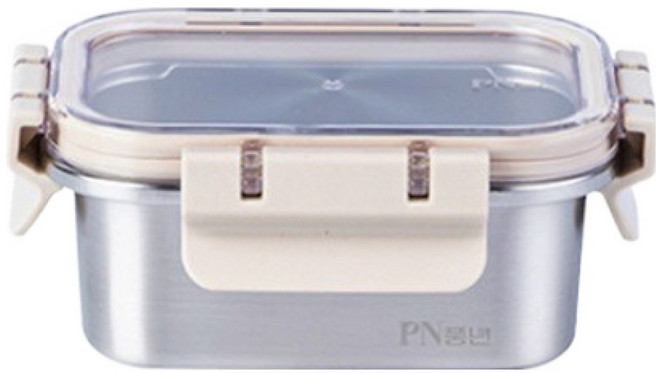 PNPOONGNYUN Pnlock 長方形密封容器 1號, 400ml, 1個