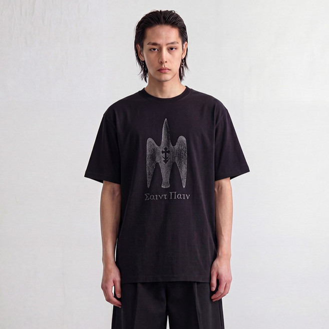 saintpain 男女通用 重磅 Stone Bird 短袖T恤