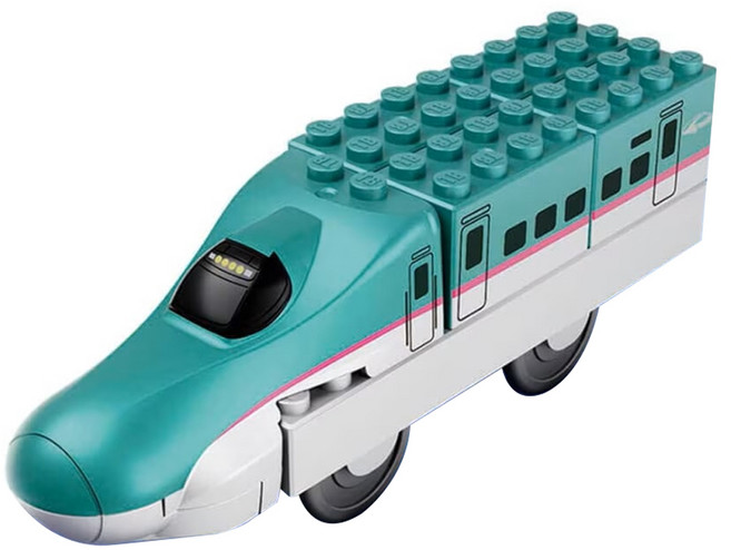 TAKARA TOMY TOMICA PLARAIL BLOCK 新幹線 E5隼號 TW99647, 藍綠色, 1個
