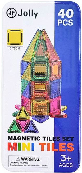 Jolly 迷你鐵盒磁力片 40片, 多色, 1個