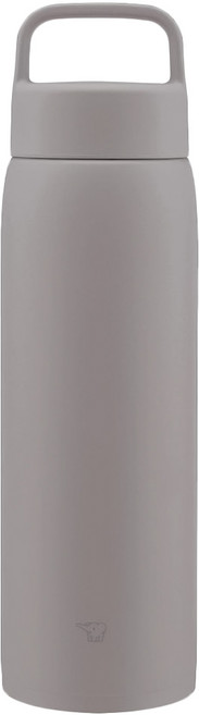 ZOJIRUSHI 象印 不鏽鋼真空吊環保溫保冷杯 SU-DA100, HM 暖灰色, 1個, 1L