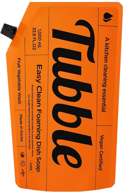 Tubble Easy Clean 泡沫廚房洗潔精 補充包, 1個, 1L
