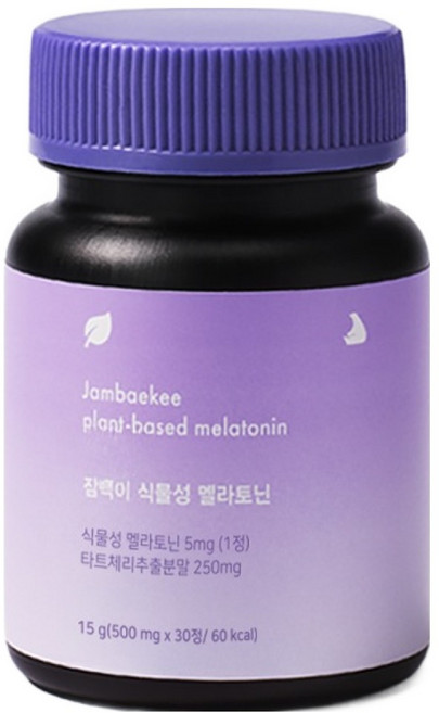 잠백이 식물성 멜라토닌 15g, 1개, 30정