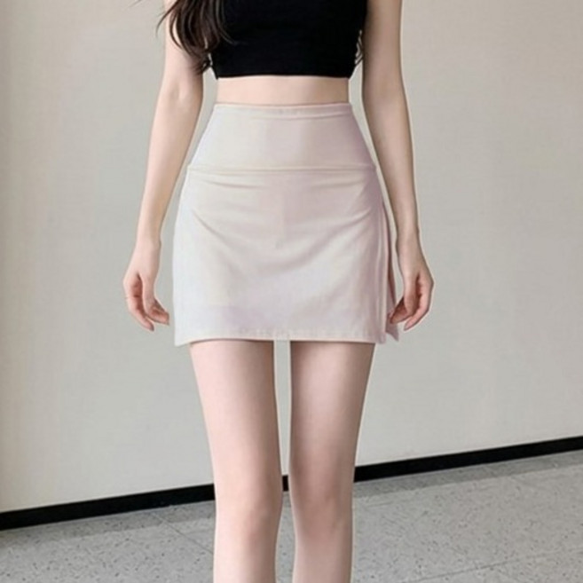 unheve 女款裹身式短褲迷你裙