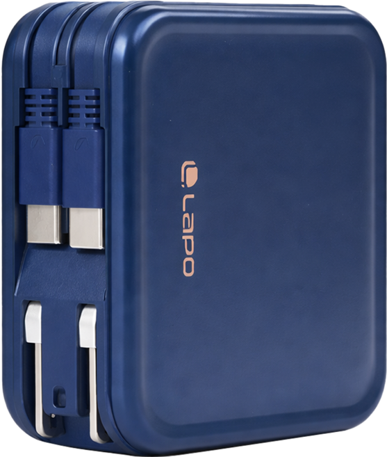 LaPO 全功能無線充電行動電源 10050mAh Type-A + Type-C, 星夜藍, WT-08STC