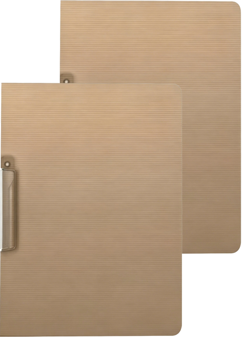 BEAUTY DISPLAY 美得像專櫃 資料夾2件組 22.7 x 31.6 x 0.5cm, 咖啡半透明, 1套
