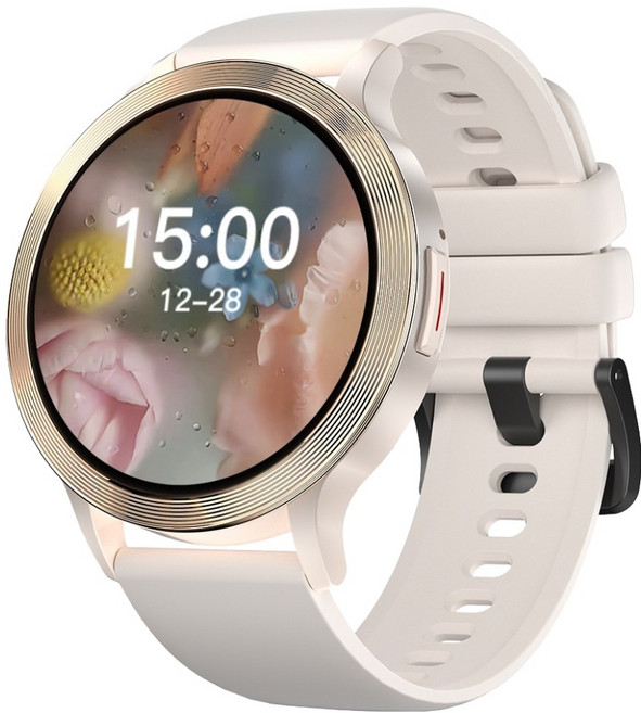 와피크 웨어러블 통화가능 스마트워치 S5 1.39 한글판, 골드, 3.5cm, GPS + 블루투스