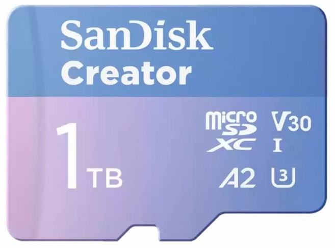SanDisk 晟碟 SanDisk CREATOR Micro SD UHS-I 記憶卡 SDSQXAV-1T00-GN6MS, 1個, 1TB