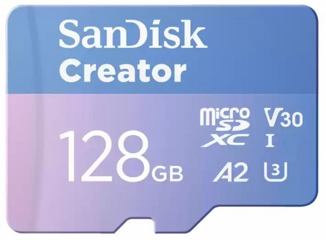 SanDisk 晟碟 SanDisk CREATOR Micro SD UHS-I 記憶卡 SDSQXAA-128G-GN6MS, 1個, 128GB