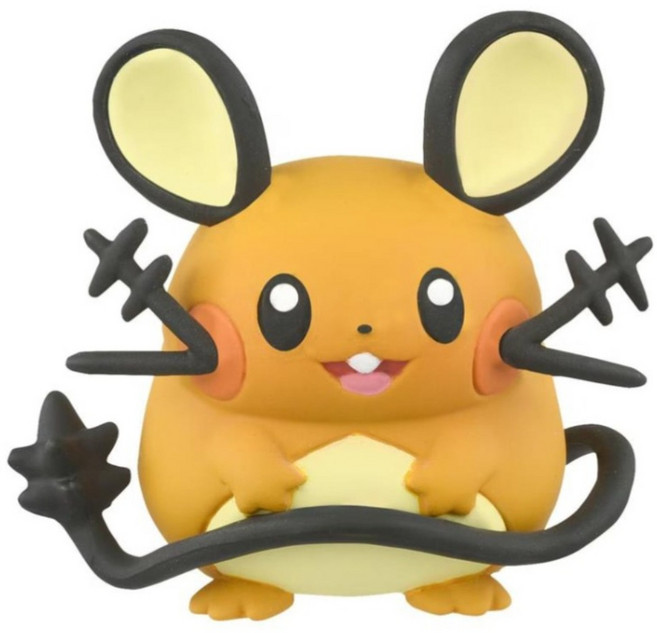 TAKARA TOMY PoKeMoN 寶可夢 MS 44 咚咚鼠公仔 PC95665, 1個