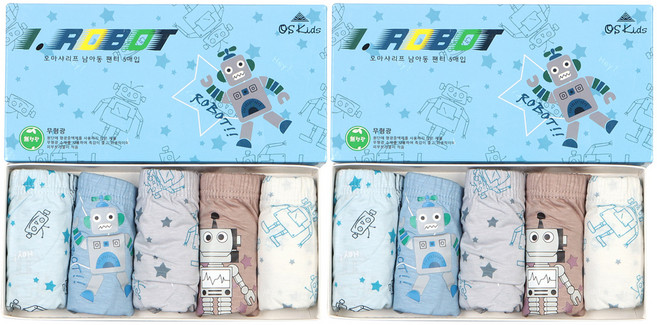 Kids Line 兒童機器人三角內褲 5款 x 2件組