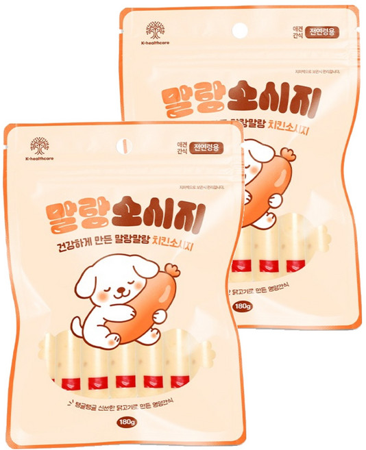 케이헬스케어 말랑 소시지, 2개, 180g, 치킨