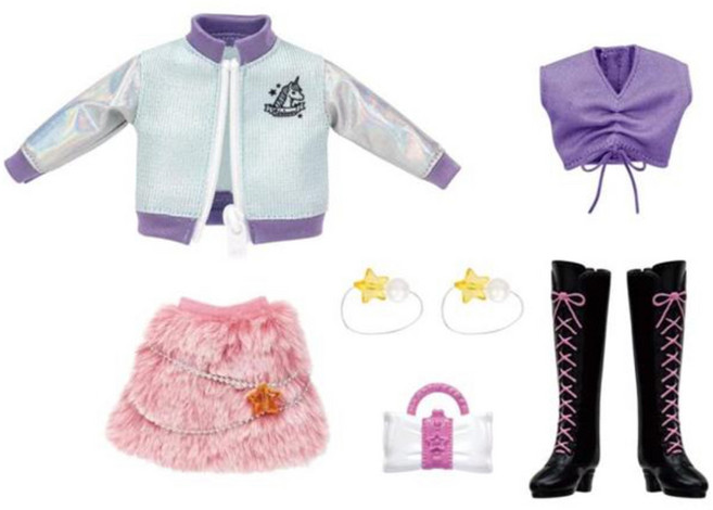 TAKARA TOMY Licca 莉卡娃娃 17歲 2000Y2K潮流服裝組 LA21117, 混和顏色, 1個