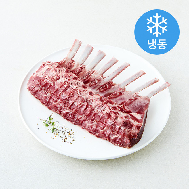 뉴질랜드산 고기설계소 통 프렌치랙 양갈비 스테이크용 (냉동), 1개, 600g