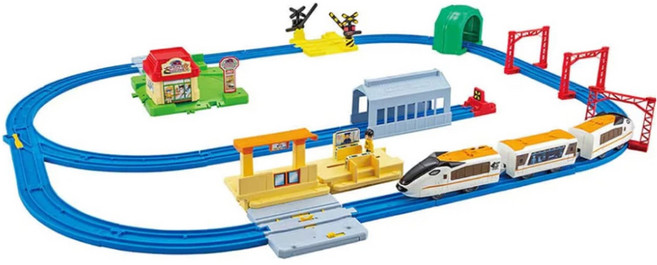 TAKARA TOMY PLARAIL 鐵道王國 多美小鎮軌道豪華組 多美火車 TP99058 混和顏色 1個 41 × 31 × 10.5cm