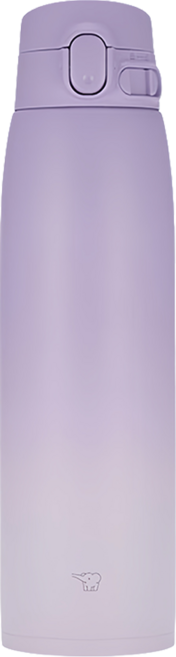 ZOJIRUSHI 象印 不鏽鋼真空彈蓋式 漸層保溫保冷瓶/環保杯 SM-VH60, 漸層紫, 1個, 600ml