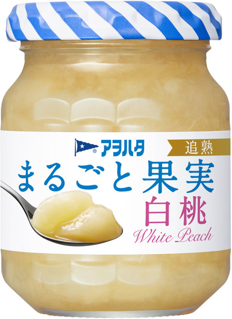 Aohata 白桃果醬 無蔗糖, 125g, 1個