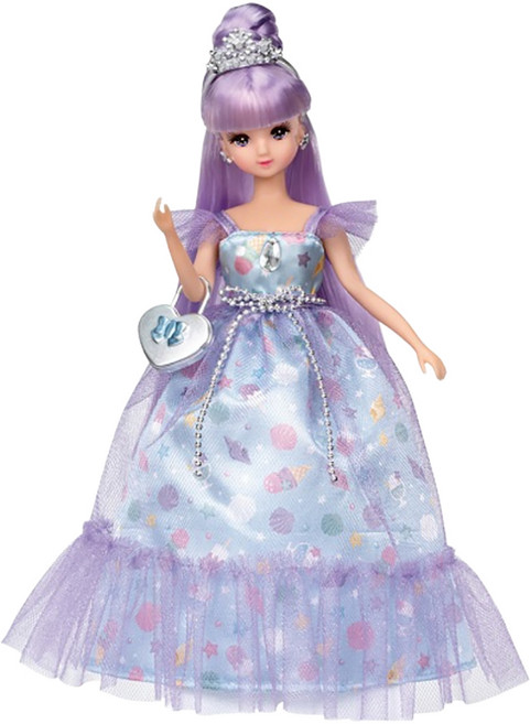 TAKARA TOMY Licca 莉卡娃娃 粉彩冰淇淋夏日貝殼禮服組 LA90315, 混和顏色, 1個