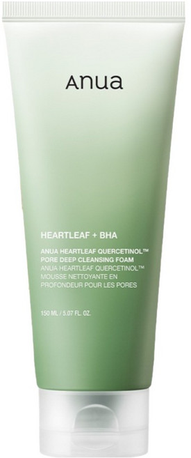아누아 어성초 쿼세티놀 피지 모공 딥 클렌징 폼, 150ml, 1개