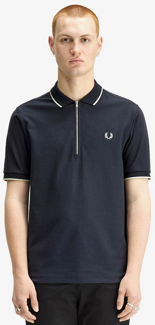 FRED PERRY 男士縐紗網眼Polo衫 M2383