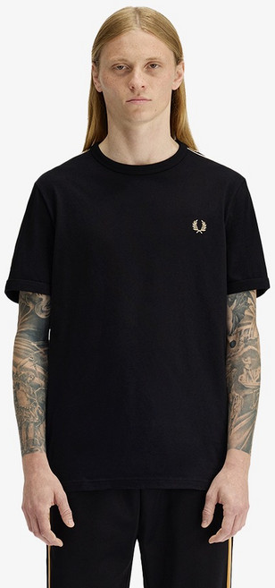 FRED PERRY 男士撞色飾帶滾邊T恤 M4613