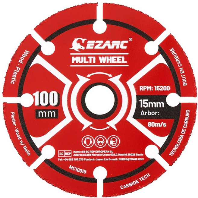 伊作工具 多功能切割片 100 x 1 x 15 mm 80930411
