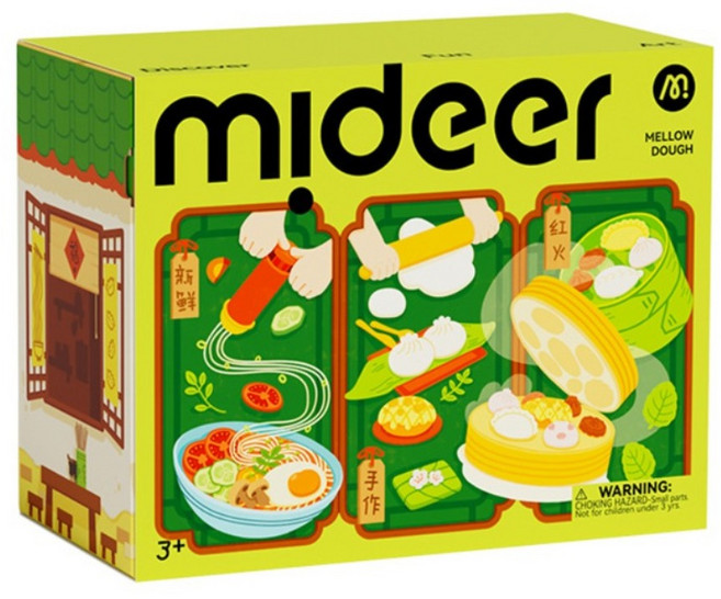 mideer 麥樂彩泥套裝, 如意麵點鋪, 840g, 1套