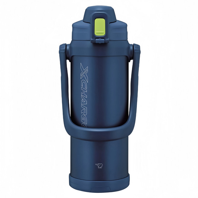ZOJIRUSHI 象印 大容量SLiT運動型不鏽鋼真空保冷瓶 SD-BE20, 藍色, 1個, 2.06L