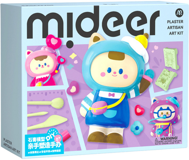 mideer 百變石膏彩繪套裝, 混和顏色, 1套