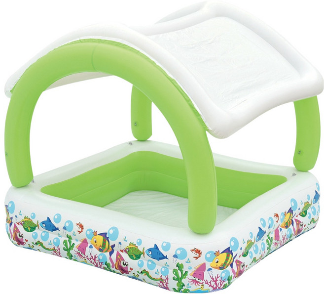 KIDZONE 幼兒用遮陽方形游泳池, 1個
