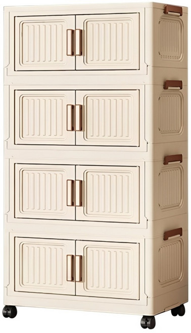 ONE HOUSE 品匠雙開磁吸折疊收納櫃 OH-R111-504 4層 120L, 實色