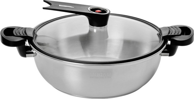 퀸센스 모담 스텐304 저압냄비 웍 4L, 1개, 28cm