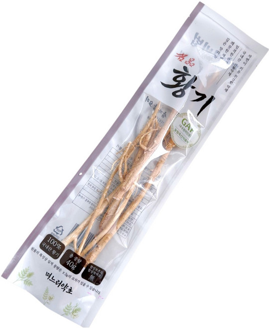 며느리약초 국내산 GAP 황기, 40g, 1개