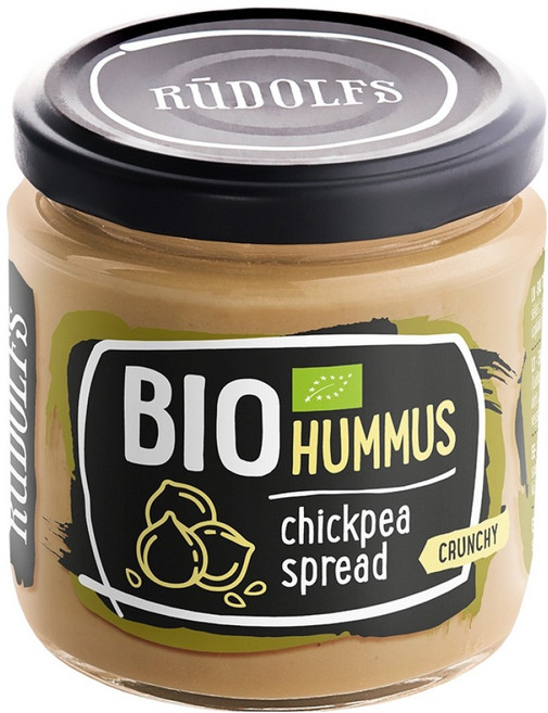 루돌프 유기농 후무스 병아리콩 스프레드, 180g, 1개