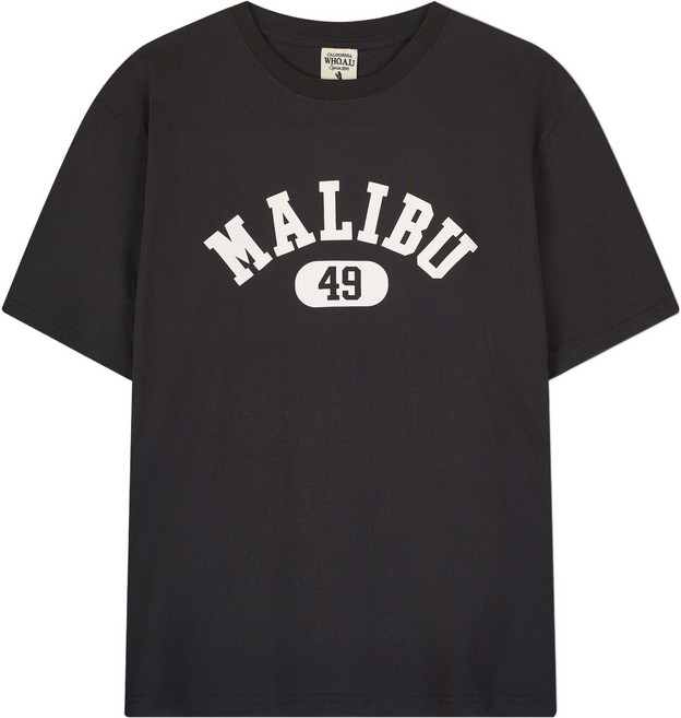 WHO.A.U 男女通用 Malibu Logo T恤, 17 深灰色