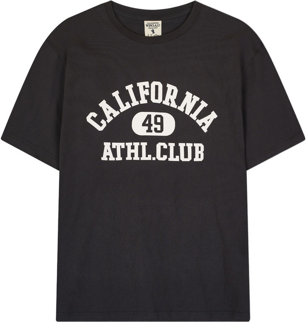 WHO.A.U 男女通用 California Athl Club T恤, 17 深灰色