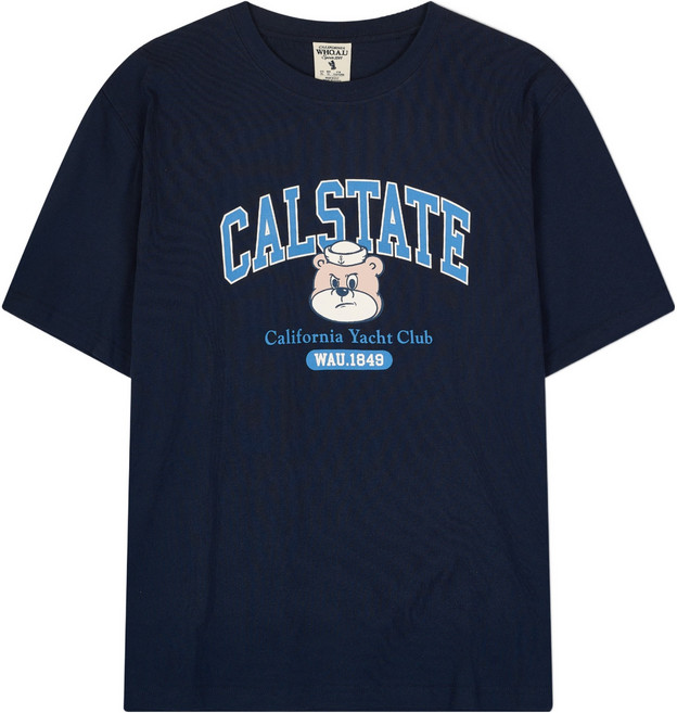 WHO.A.U 男女通用 Calstate Bear T恤