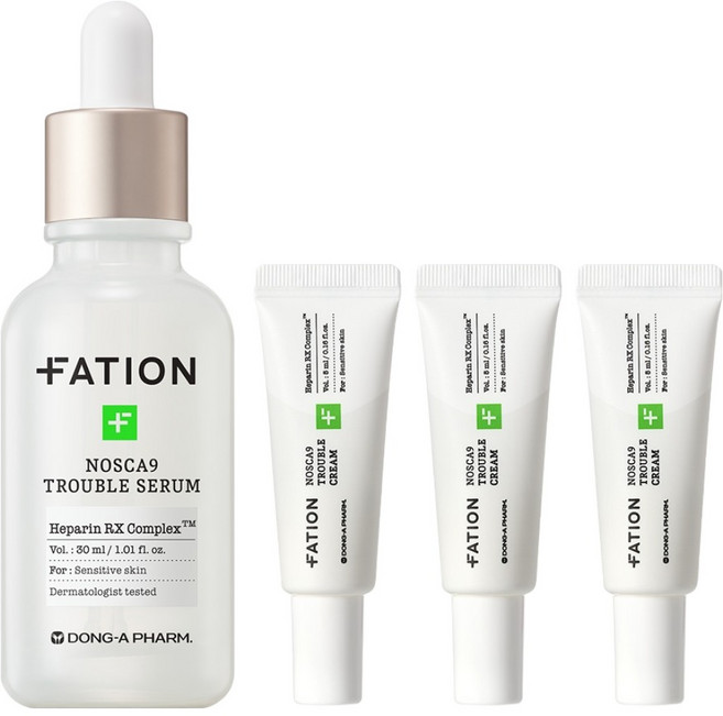 파티온 노스카나인 세럼 30ml + 트러블 크림 5ml x 3p 세트, 1세트