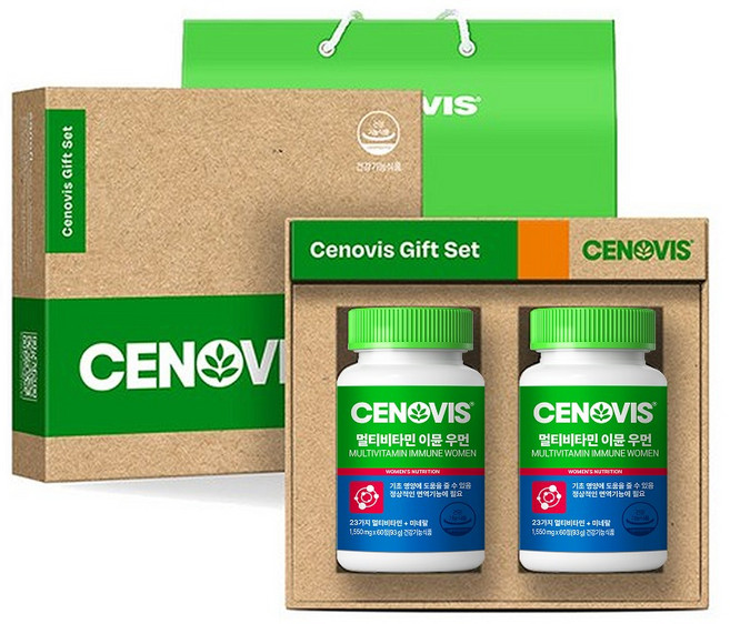CENOVIS Immune女性綜合維他命礦物質錠 93g + 提袋, 60錠, 2罐
