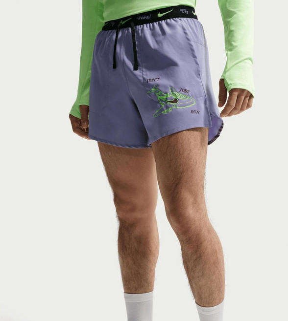 NIKE 耐吉 Stride Fly Dri-FIT 內襯跑步短褲, 鐵灰色