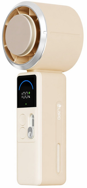 LaPO mini 頸掛式製冷風扇, 奶茶色, LF-06