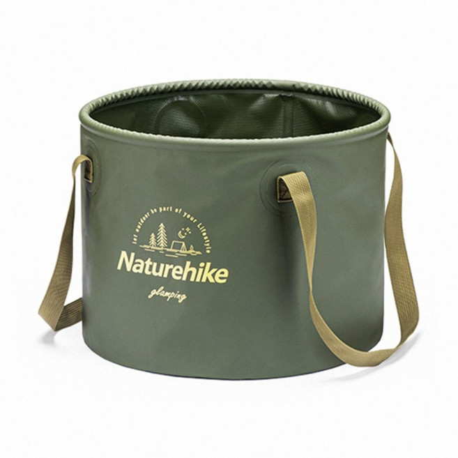 Naturehike 挪客 凌沃多用途可折疊PVC水桶 20L, 軍綠色, 1個
