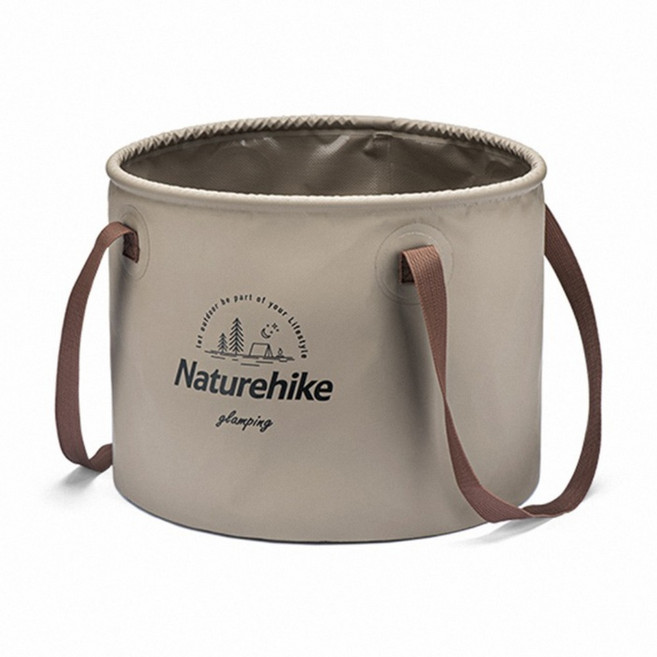 Naturehike 挪客 凌沃多用途可折疊PVC水桶 20L, 淺咖色, 1個
