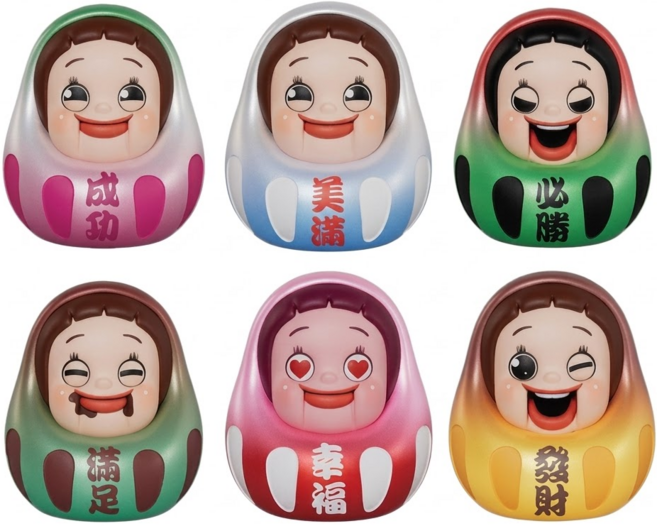 SOAP STUDIO 燦子家族 燦子 迷你達摩款 盲盒套組 6件組 SH812, 1套