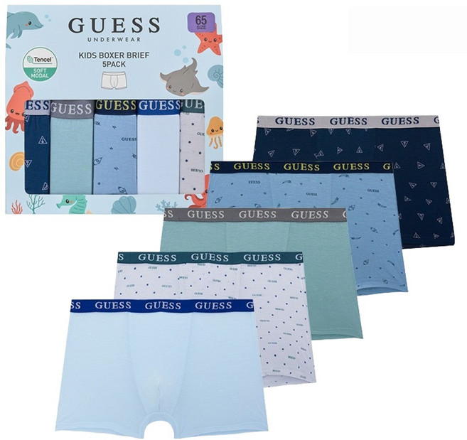 GUESS UNDERWEAR 莫代爾平口褲5件組