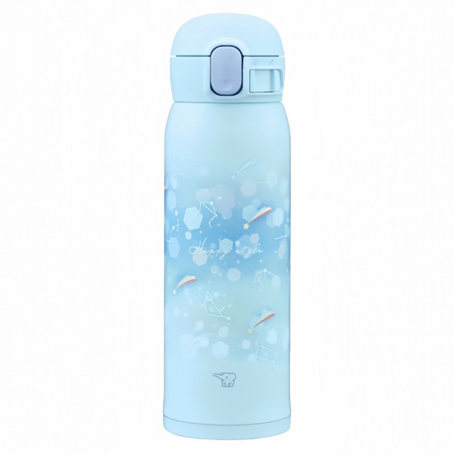 ZOJIRUSHI 象印 不鏽鋼彈蓋式真空保溫保冷杯 SM-WJ48, 1個, 星辰彩虹, 480ml