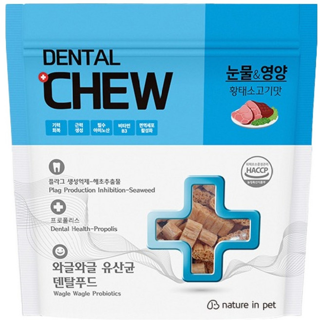 네이처인펫 강아지 황태 덴탈츄, 230g, 1개, 소고기